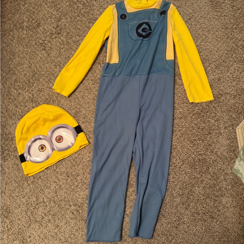 Yellow and Blue Minion Costume with Hat